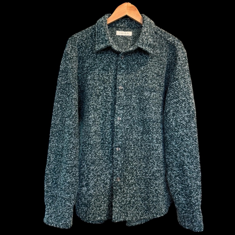 Standard Cloth Urban Outfitters‎ Green Knit Button Down Shacket Sz M #520